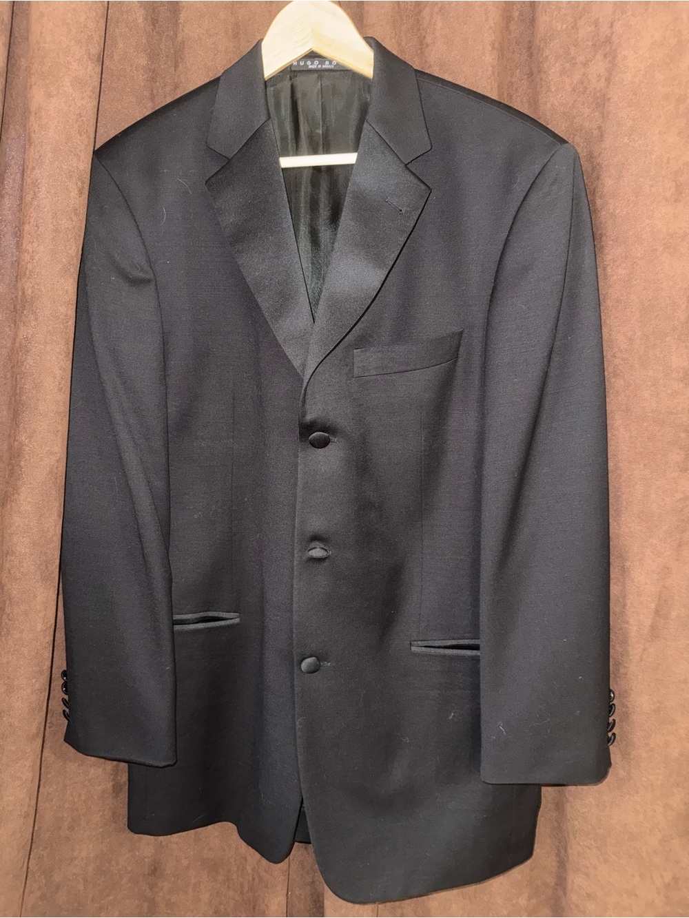 Hugo Boss Black Satin-Lapel Tuxedo Jacket
